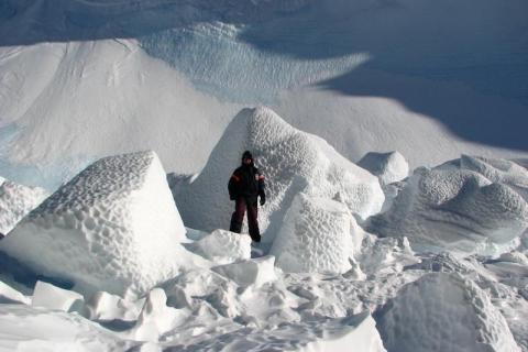 Ice Boulders from Brok and Overhang