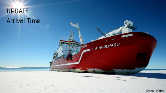 SA Agulhas II, Antarctica, ETA Cape Town