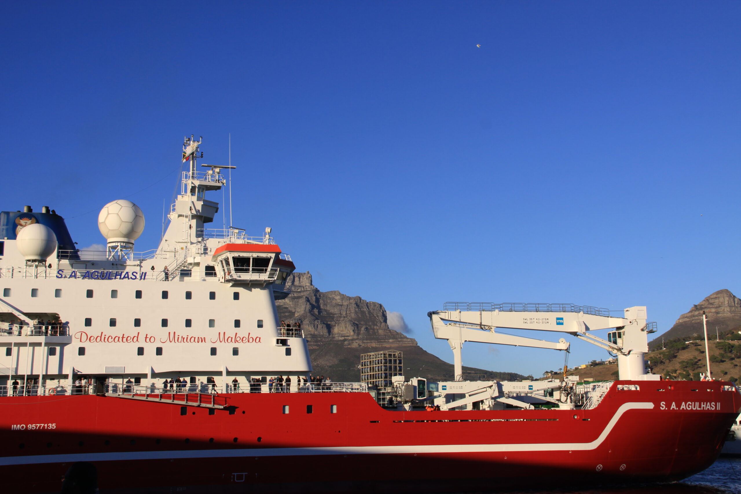 Today in history: the brand new S.A. Agulhas II arrives in Cape Town