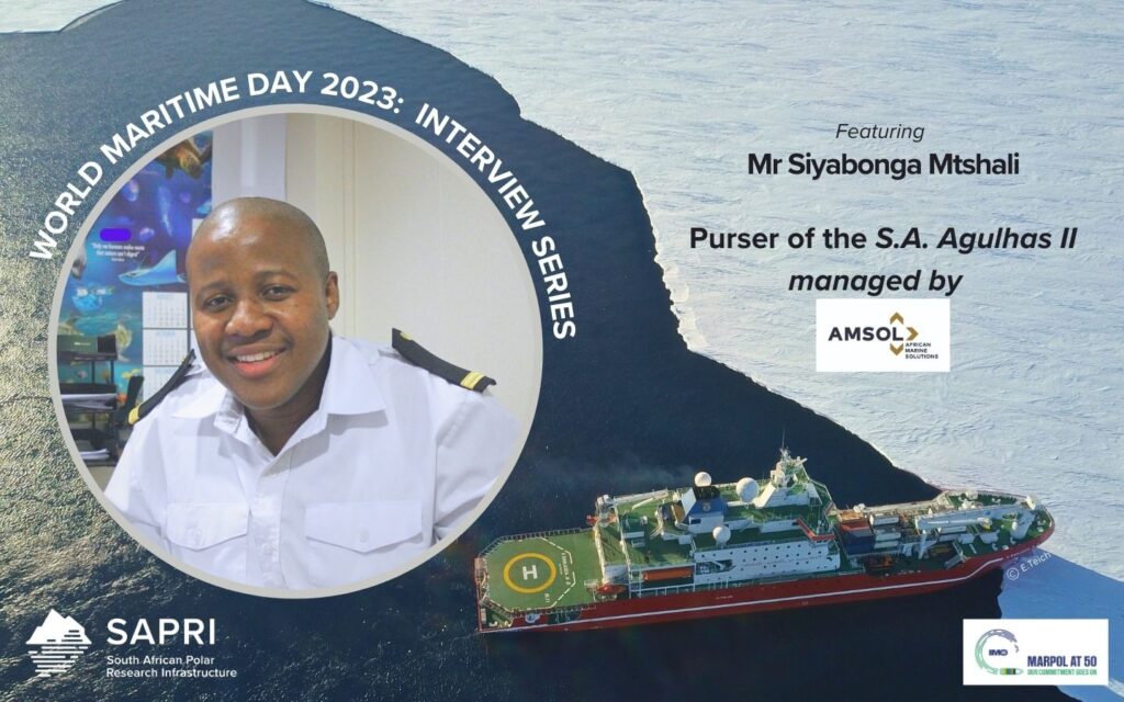 World Maritime Day 2023_SA Agulhas II Purser_Mr Siyabonga Mtshali