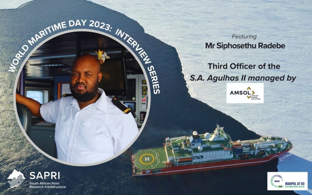 World Maritime Day 2023_SA Agulhas II Third Officer_Mr Siphosethu Radebe