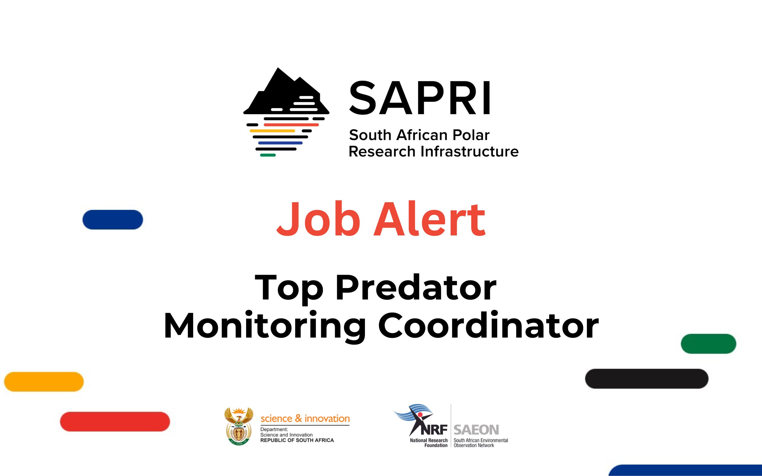 Job Advert: Top Predator Monitoring Coordinator