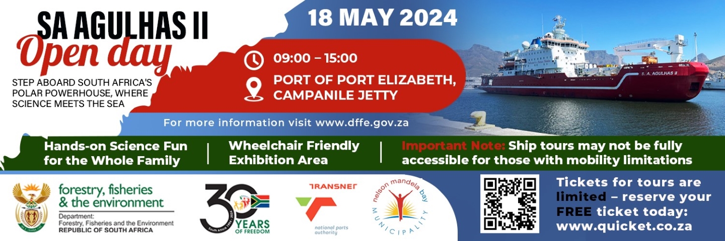 SA Agulhas II Open Day – Port of Port Elizabeth – 18 May 2024