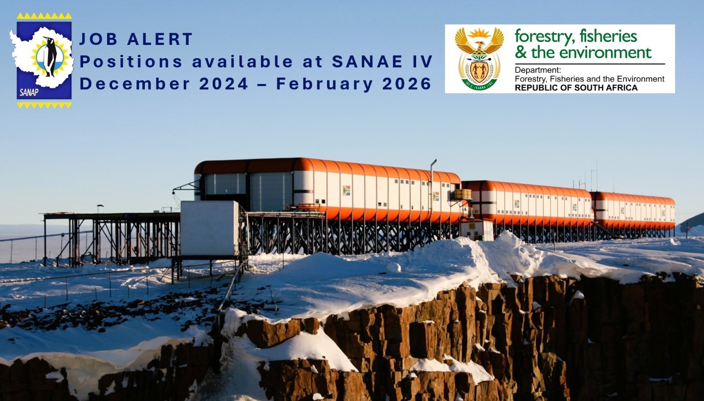 SANAP vacancies on Antarctica at SANAEIV South African National