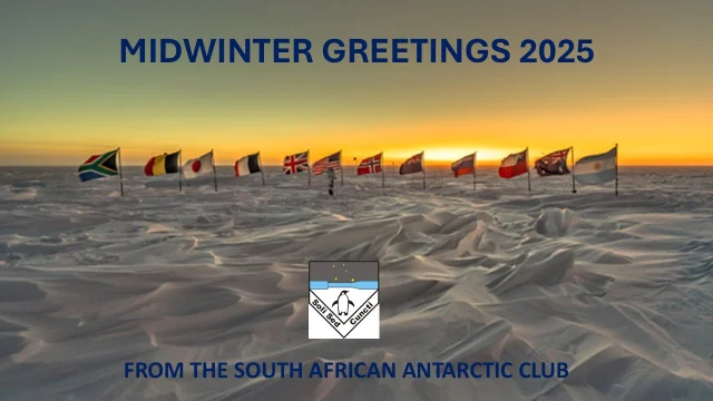 Midwinter Greetings from SA Antarctic Club
https://wp.me/p6ZWWZ-2BB
#Midwinter2025 #SolsticeDay #SANAP #SANAEIV #MarionIsland #GoughIsland #AuroraResearch #SANSA #PolarScience #WinterSolstice #OverwinteringLife